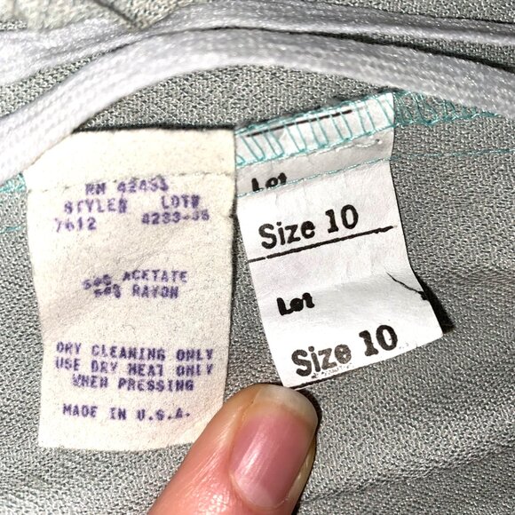 Vintage Dawn Joy Fashions Women's Size 10 Business Suit Set - Picture 10 of 15